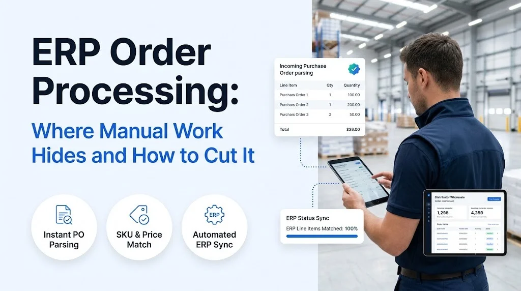 ERP Order Processing: Where Manual Work Hides and How to Cut It