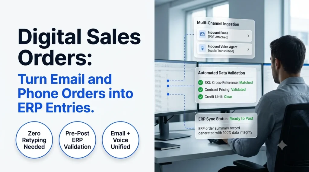 Digital Sales Orders: Turn Email and Phone Orders into ERP Entries