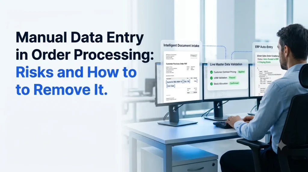 Manual Data Entry in Order Processing: Risks and How to Remove It
