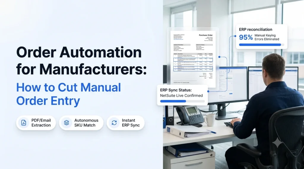 Order Automation for Manufacturers: How to Cut Manual Order Entry